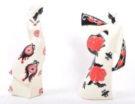 PAIR OF MODERNIST PORCELAIN CERAMIC DECO STYLE FIGURINES