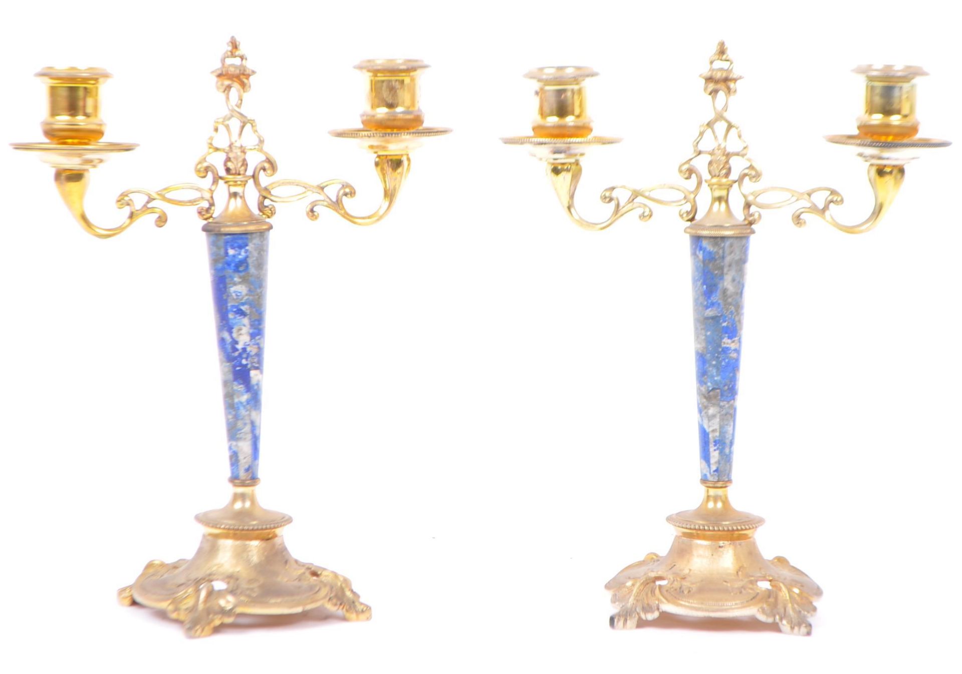 PAIR OF 20TH CENTURY BRASS CANDLESTICKS