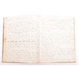 VICTORIAN HAND WRITTEN RECIPE BOOK - 1840 - JANE DEXTER