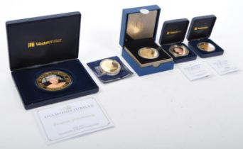 THE QUEEN DIAMOND JUBILEE & WILLIAM SILVER COMMEMORATIVE COINS