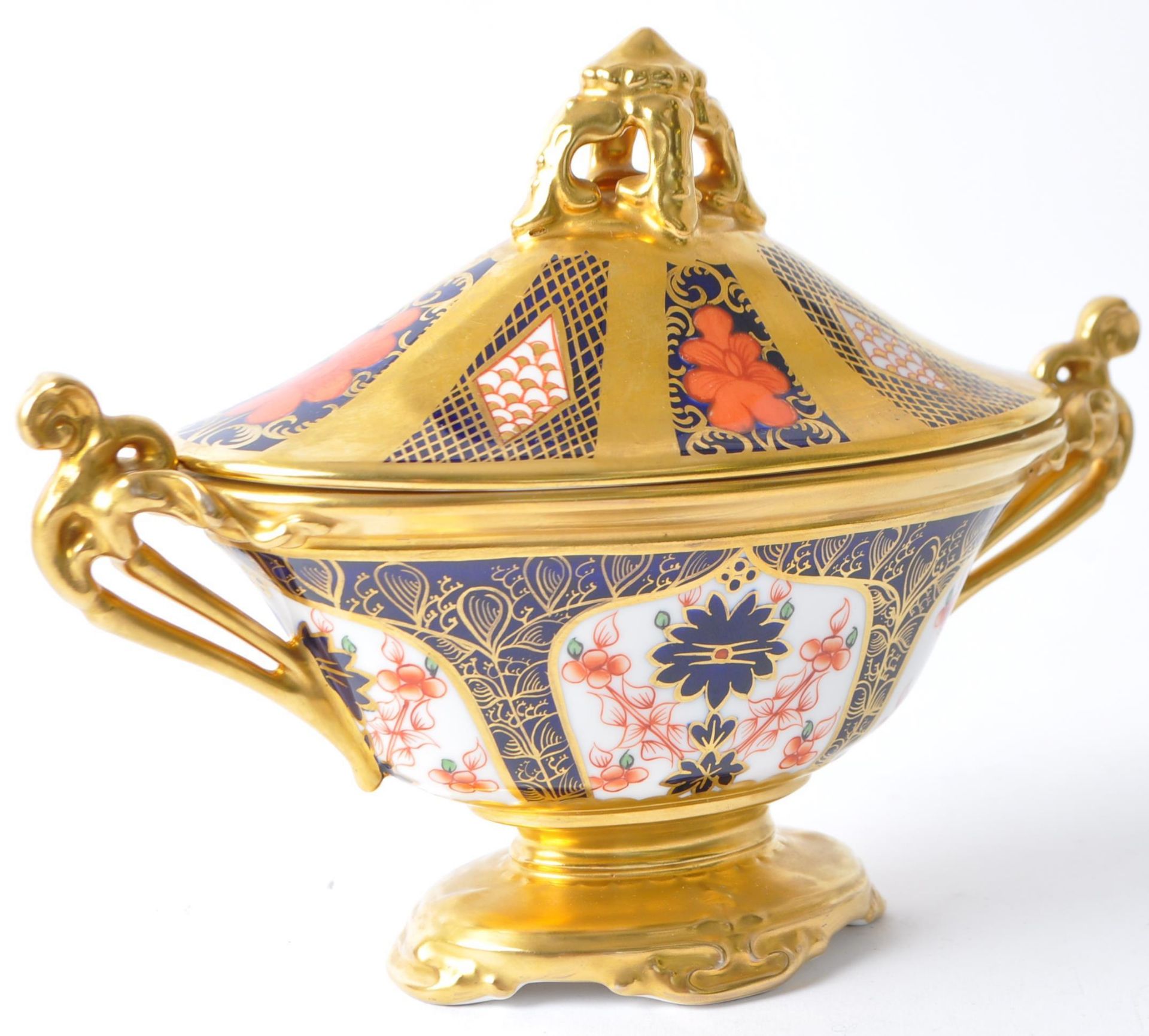 ROYAL CROWN DERBY OLD IMARI OVAL LIDDED URN & JUG VASE - Image 5 of 9