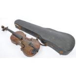 EARLY 20TH CENTURY HARD CASED VIOLIN