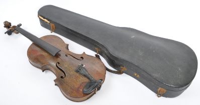 EARLY 20TH CENTURY HARD CASED VIOLIN