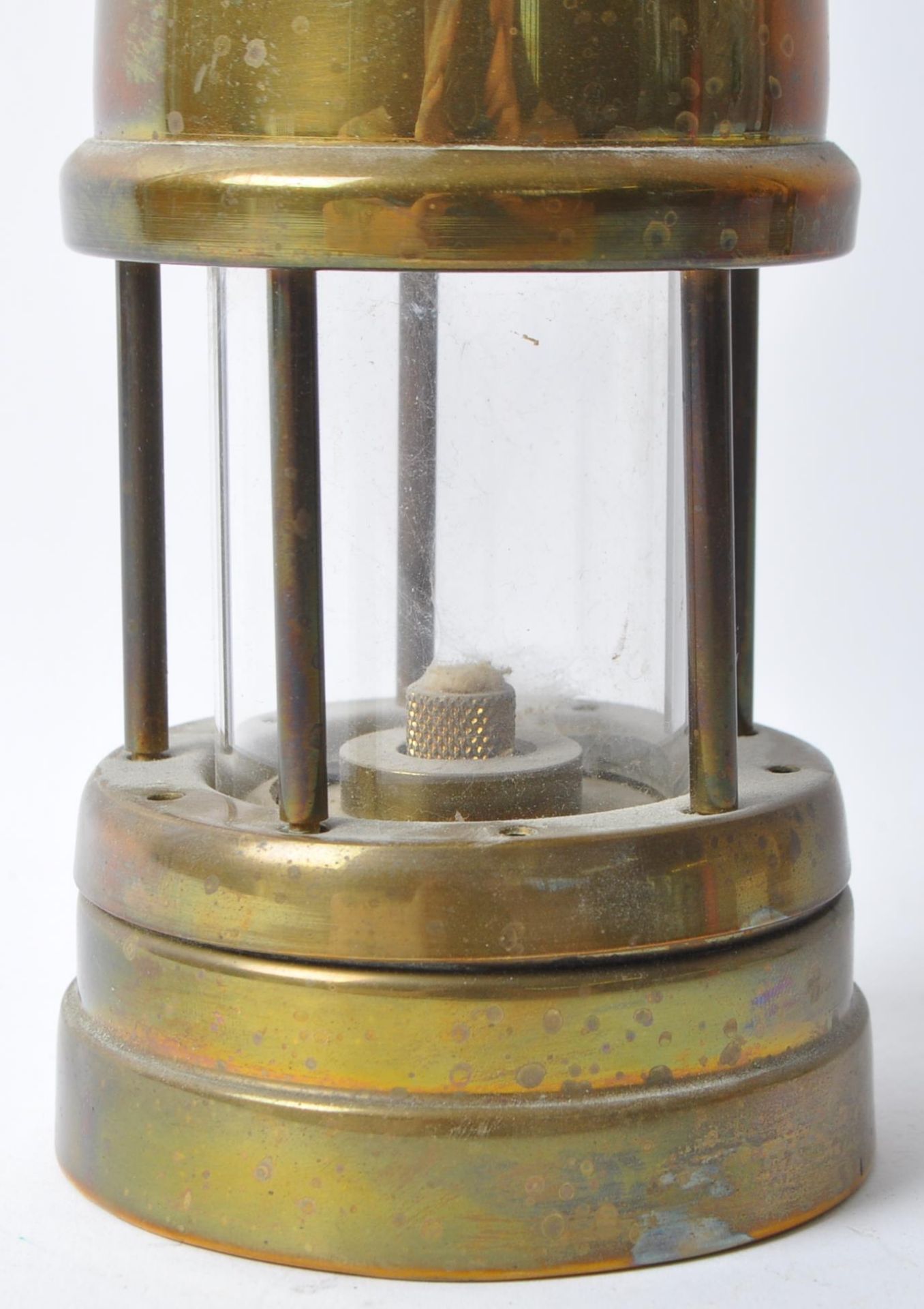 20TH CENTURY BRASS HANGING MINERS LAMP - Image 4 of 6