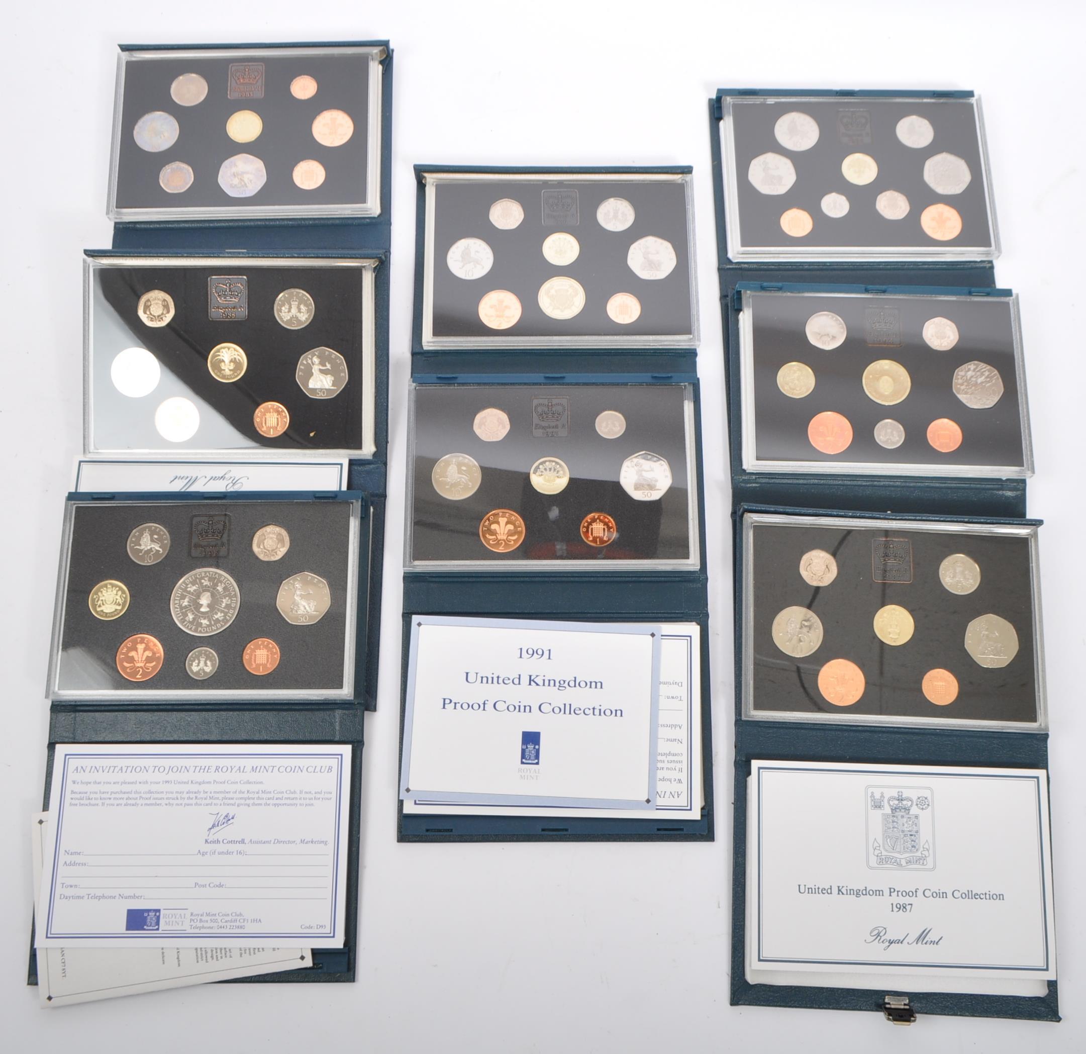 THE ROYAL MINT UNITED KINGDOM PROOF COIN COLLECTION PACKS