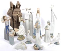 COLLECTION OF LLADRO - NAO PORCELAIN CHINA FIGURES