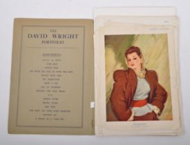 EARLY 20TH CENTURY DAVID WRIGHT NUDE EROTIC PORTFOLIO