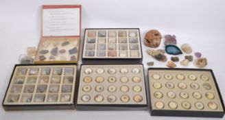 COLLECTION OF GEOLOGY INTEREST MINERAL ROCK SPECIMENS