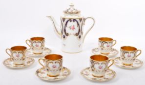 EARLY 20TH CENTURY ENGLISH COALPORT CHINA TEA SERVICE