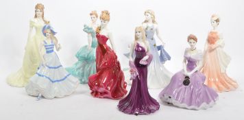 COALPORT - COLLECTION OF LADIES OF FASHION FIGURINES