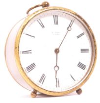 EARLY 20TH CENTURY BRASS CARRIAGE CLOCK BY HENRY MARC / HY MARC