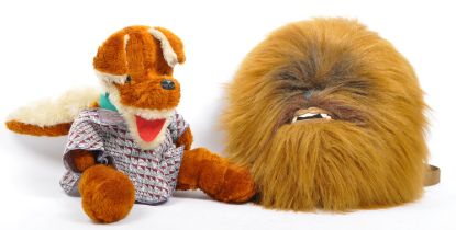 VINTAGE BASIL BRUSH TEDDYBEAR & STAR WARS CHEWBACCA RUCKSACK