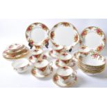 COLLECTION OF ROYAL ALBERT OLD COUNTRY ROSES TEA SET