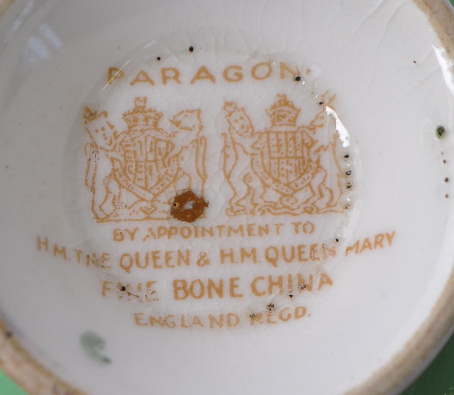 EARLY 20TH CENTURY ENGLISH BONE CHINA PARAGON TEA SET - Image 9 of 9