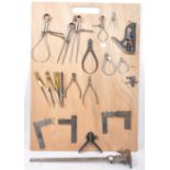 COLLECTION OF ENGINEER'S TOOLS & MEASURES ON BOARD