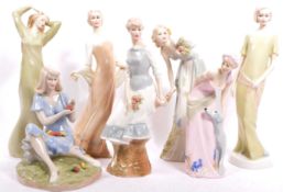 COLLECTION OF ROYAL DOULTON REFLECTIONS PORCELAIN FIGURES