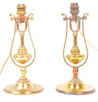 PAIR OF ELECTRIC SHIPS BRASS GIMBAL WALL LIGHTS