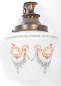 VINTAGE 20TH CENTURY GLASS HANGING CEILING LIGHT