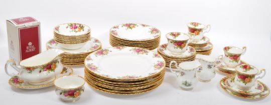 LARGE COLLECTION OF ROYAL ALBERT OLD COUNTRY ROSES PIECES