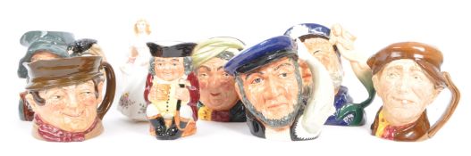 COLLECTION OF ROYAL DOULTON TOBY & CHARACTER JUGS