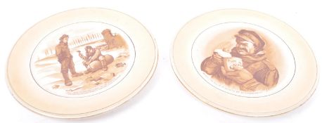 A PAIR OF GRIMWADES BRUCE BAIRNSFATHER WALL PLATES