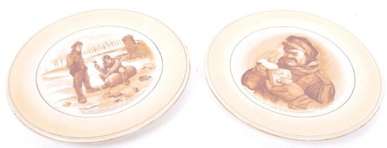 A PAIR OF GRIMWADES BRUCE BAIRNSFATHER WALL PLATES
