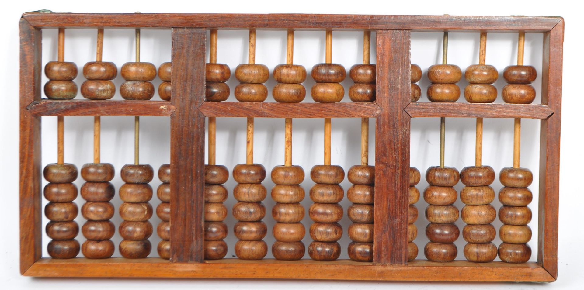 EARLY 20TH CENTURY CHINESE WOODEN & BRASS ABACUS - Image 4 of 4