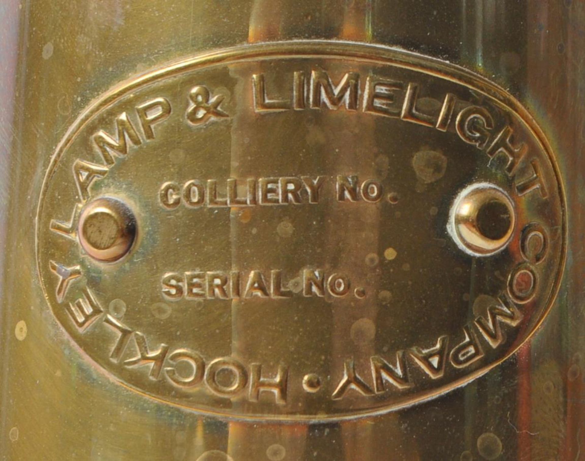 20TH CENTURY BRASS HANGING MINERS LAMP - Image 3 of 6