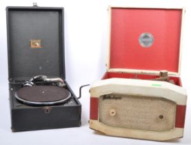 VINTAGE MID 20TH CENTURY PORTADYNE & HMV RECORD PLAYERS