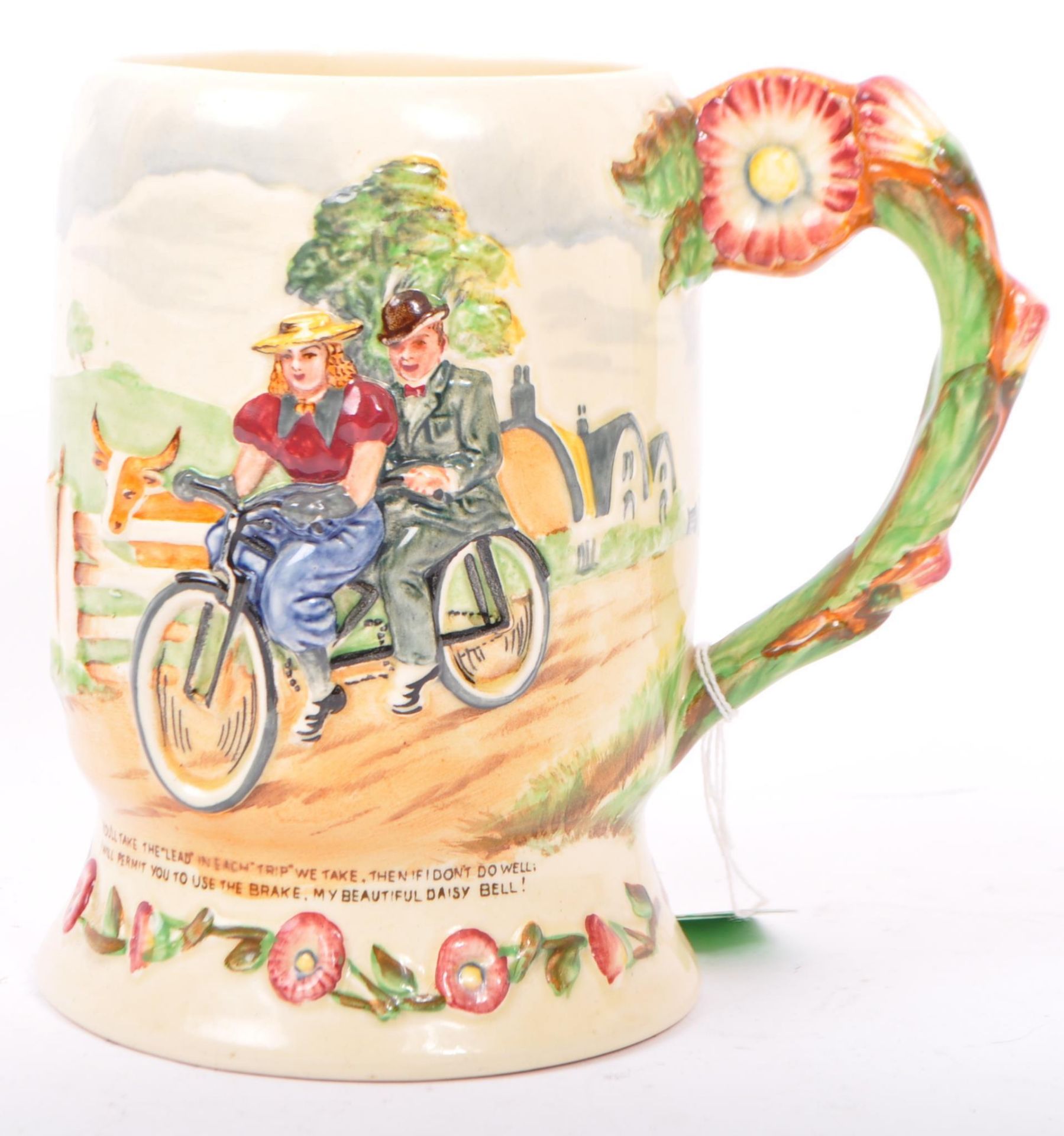 A VINTAGE DAISY BELL MUSICAL JUG BY CROWN DEVON FIELDINGS - Image 2 of 7