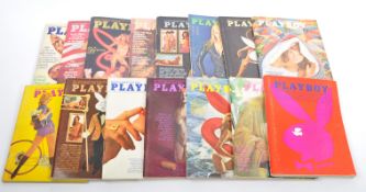 COLLECTION OF MID 20TH CENTURY PLAYBOY MAGAZINES