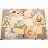 COLLECTION OF SIGNED MABLE LUCIE ATTWELL CUT OUT MOTIFS