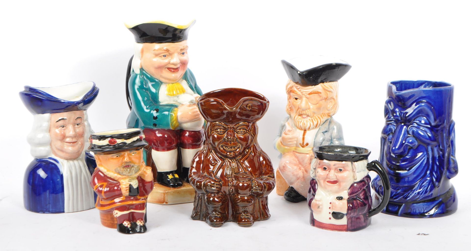 COLLECTION OF VARIOUS 20TH CENTURY CERAMIC TOBY JUGS