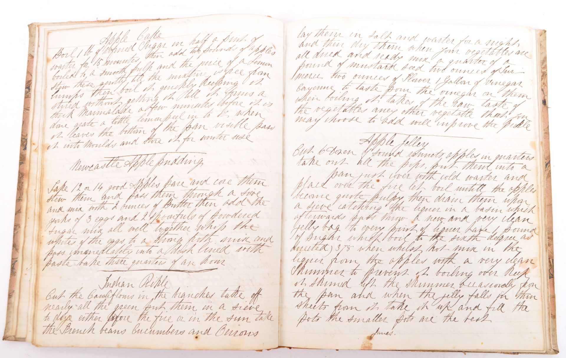 VICTORIAN HAND WRITTEN RECIPE BOOK - 1840 - JANE DEXTER - Image 3 of 4