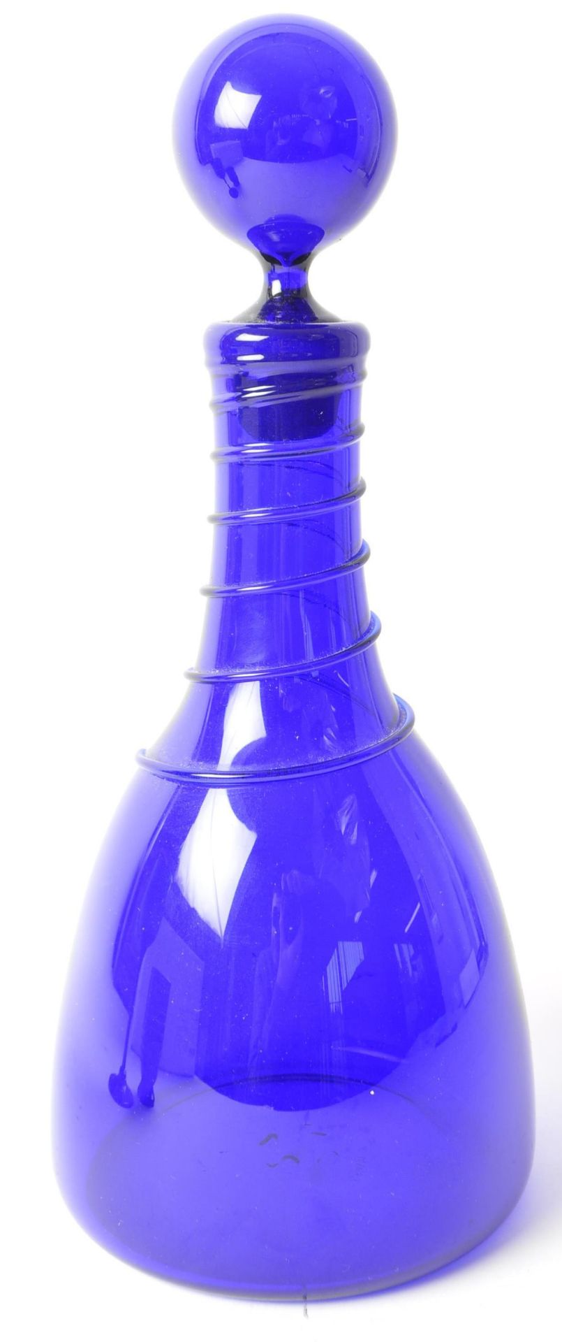 BRISTOL BLUE - COLLECTION OF BLUE GLASS DECANTER AND GLASSES - Image 2 of 9