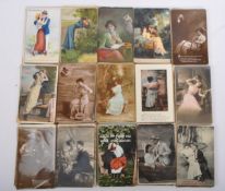 COLLECTION EDWARDIAN & LATER ROMANCE POSTCARDS