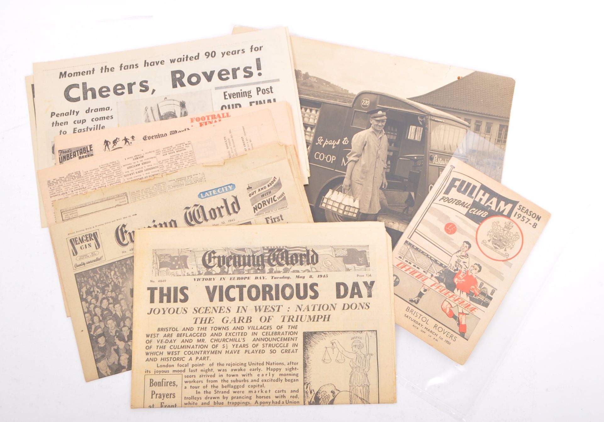 20TH CENTURY EPHEMERA - FOOTBALL - BRISTOL INTEREST