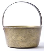 19TH CENTURY VICTORIAN BRASS & IRON JAM PAN