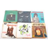 100 + 7” VINYL RECORDS INCL. BOWIE, BEATLES, ELVIS, STONES.