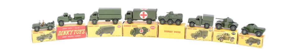 DINKY TOYS - COLLECTION OF VINTAGE BOXED MILITARY DIECAST