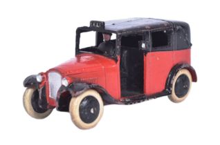 DINKY - PRE-WAR 36G DIECAST MODEL TAX IN MAROON & BLACK