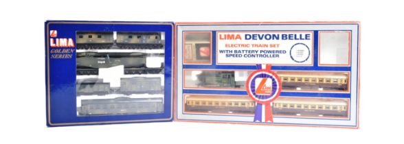 MODEL RAILWAY - TWO VINTAGE LIMA OO GAUGE LOCOMOTIVE TRAINSETS