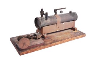 SCRATCH BUILT STATIONARY STEAM ENGINE MODEL