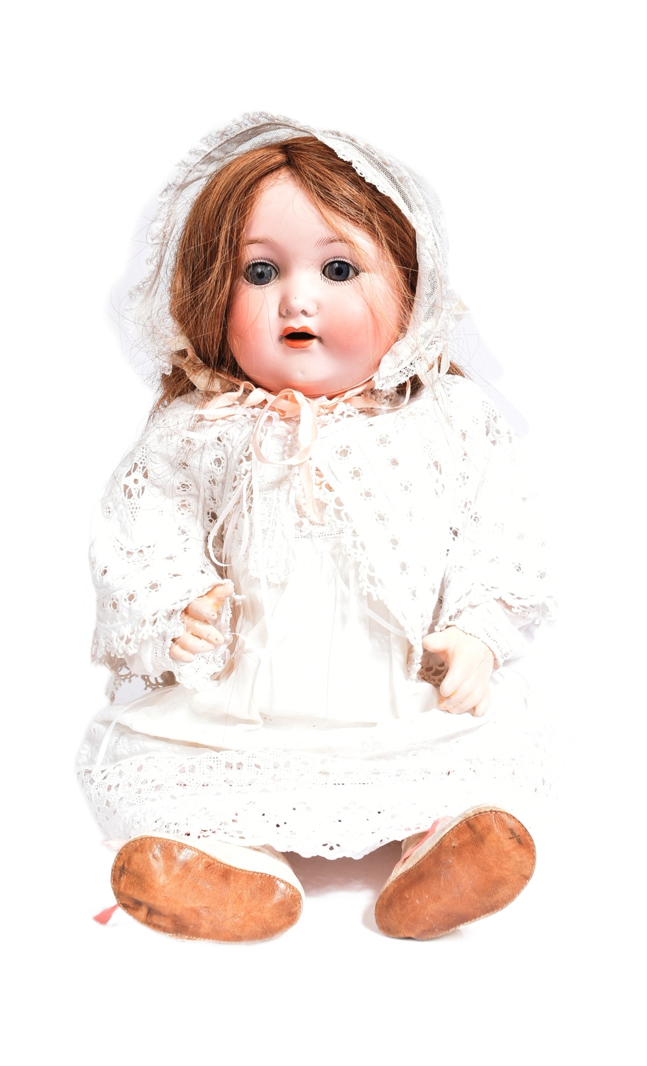 EARLY 20TH CENTURY GERMAN BISQUE HEADED DOLL