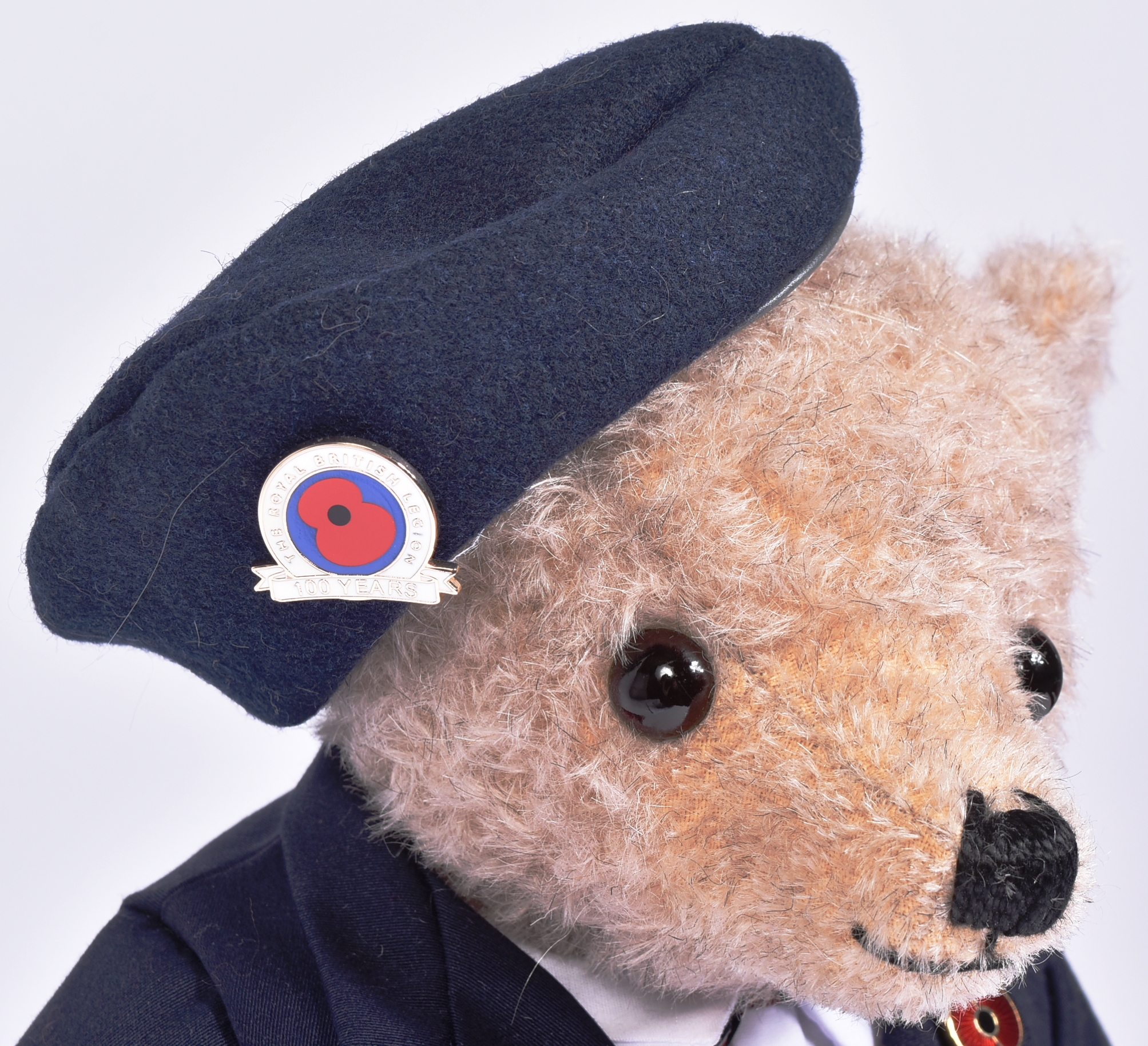 TEDDY BEAR - MERRYTHOUGHT BRITISH LEGION SOFT TOY TEDDY BEAR - Image 3 of 5