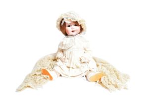 EARLY 20TH CENTURY GERMAN BISQUE HEADED DOLL