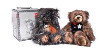 TEDDY BEARS - X2 ORIGINAL SILVER TAG BEARS BY SUKI