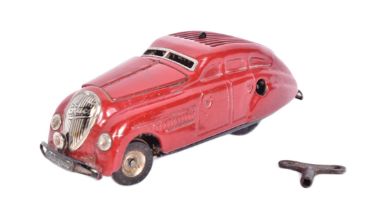 SCHUCO - VINTAGE KOMMANDO ANNO 2000 CLOCKWORK TINPLATE CAR