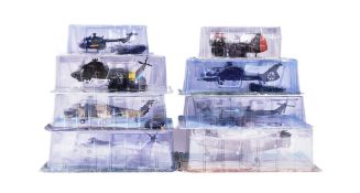 DIECAST - COLLECTION OF X8 AMER/COM HELICOPTER MODELS 1/72 SCALE