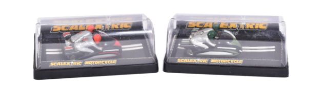 SCALEXTRIC - 2 VINTAGE SCALEXTRIC MOTORCYCLE SIDE CARS